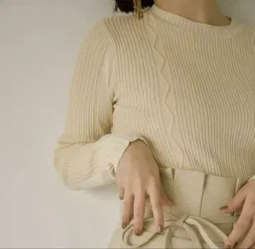 Eaphi bicolor wave knit