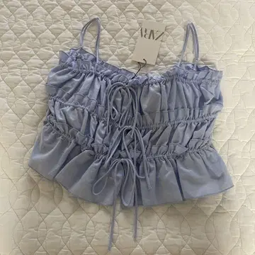 ZARA 상의 블루 XS