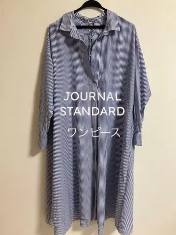 중고 JOURNAL STANDARD 스트라이프 셔츠 원피스