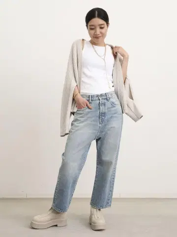 R13 TAILORED DROP JEAN