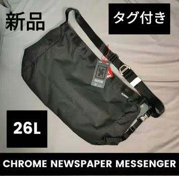 새상품 CHROME NEWSPAPER MESSENGER 블랙 26L
