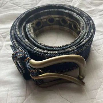 레어!? evisu 데님 갈매기 엠보 벨트 yamane 도락