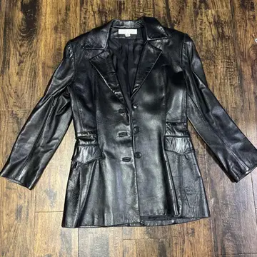 Anne Klein 블랙 가죽 자켓 사이즈 6