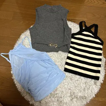 SHEIN 홀터넥 슬리브리스 묶음 판매
