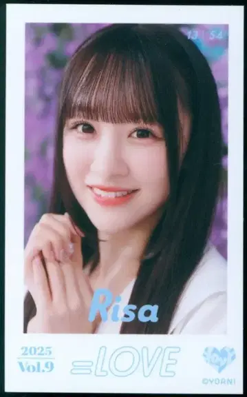 =LOVE 2025 VOL.9 오토시마 리사 미니 포토 카드 13/54
