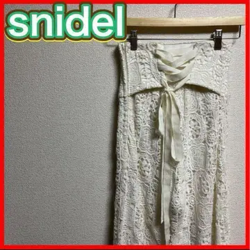 [신고품] snidel 스나이델 여성 레이스 팬츠 여성용