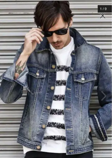 데님 자켓 데님 블루