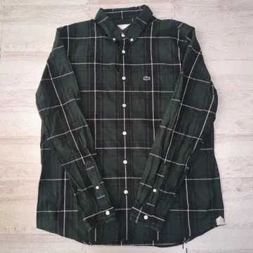 LACOSTE 체크 무늬 셔츠 L 사이즈
