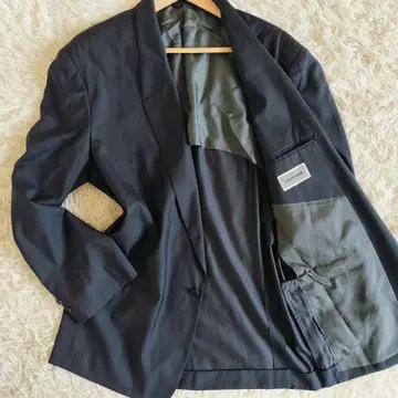 VESTOPIA 실크 혼방 테일러드 자켓 짙은 그레이 1B 2XL 상당