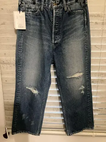 미사용 새상품 매디슨 블루 CRASHED SAROUEL PANTS 데님