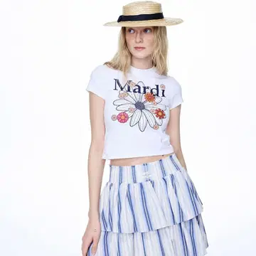 CROPPED TSHIRT FLOWERMARDI BLOSSOM 미니 T