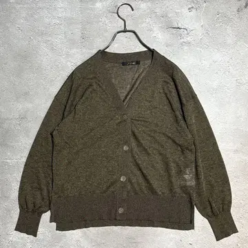 URBAN RESEARCH ROSSO 얇은 소재 V넥 가디건 브론즈 F