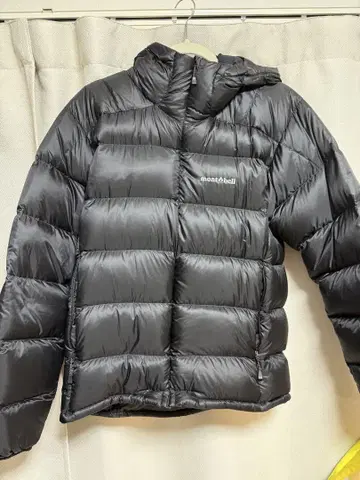 montbell EX 800 블랙 후드 부착 다운 자켓