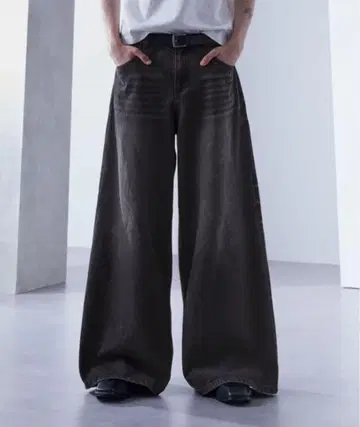 loose 루스 빈티지 페이드 와이드 배기 데님 팬츠