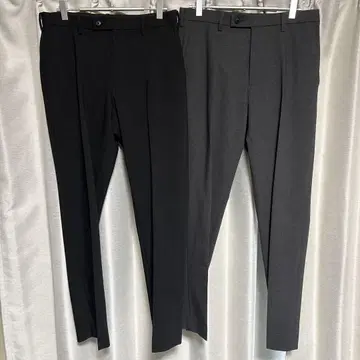 UNIQLO 감동팬츠 슬랙스 블랙 그레이 세트 76cm