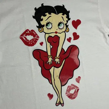 2022s Betty Boop 티 프린트 티 M 사이즈