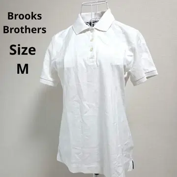 [인기 Brooks Brothers] 화이트 피케 셔츠 자수 M 사이즈
