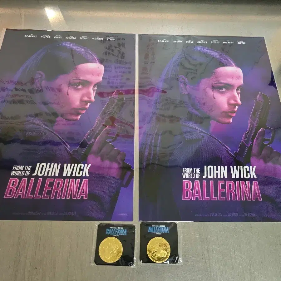 Ballerina Eve Makarova Poster (A3) + Continental Hotel Coin  #발레리나굿즈패키지,#돌비애트모스상영,#발레리나이브마카로,#콘티넨탈코인 on Bunjang Global Site.