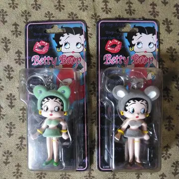 베티 쨩 Betty Boop 플로키 키링 2종 (개구리, 곰)