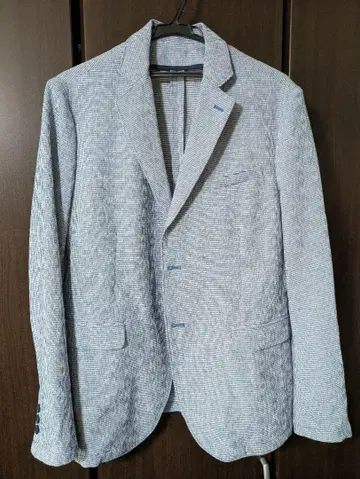 [썸머] ZARA MAN 테일러드 자켓 블루 체크 42 사이즈