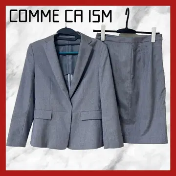 COMME CA 컴시즘 수트 스커트 세트 그레이 오피스 취업활동