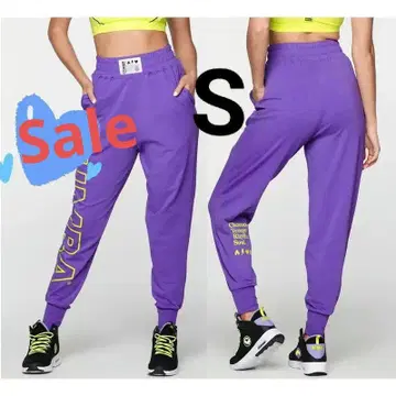 ZUMBA 퍼플 스웨트 팬츠 S 사이즈 새상품