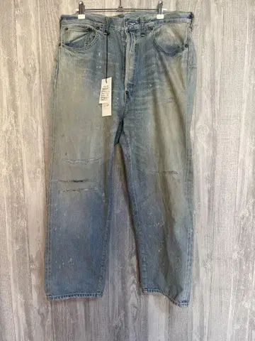 A.PRESSE No.37 Washed Wide Denim Pants