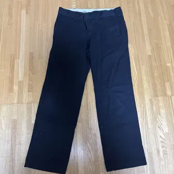Dickies 블랙 워크 팬츠 스트레이트 핏