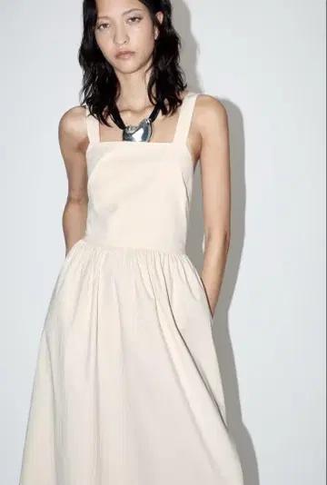 ZARA Collection 리본 롱 원피스