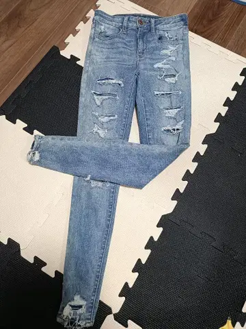 아메리칸 이글 American Eagle 데미지 디자인 데님 팬츠