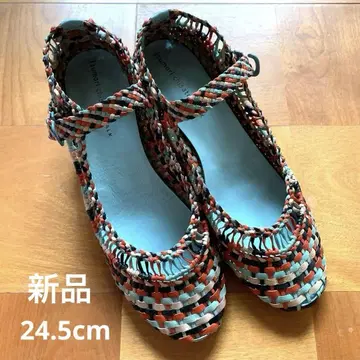 tsumori chisato 멀티컬러 뜨개질 샌들 새상품