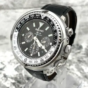 SEIKO 프로스펙스 필드마스터 손목시계 작동 실버 솔라