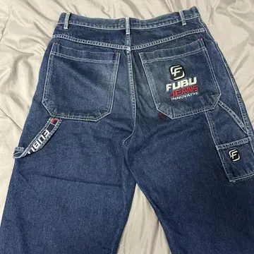 FUBU 90년대 와이드 데님 팬츠