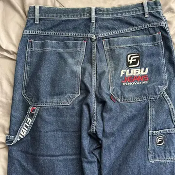 Fubu 90년대 와이드 데님 팬츠