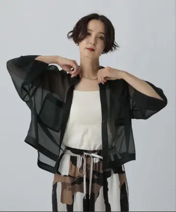 렙심 숏 시어 5부 소매 셔츠