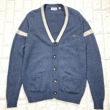 LACOSTE 라코스테 로고 패치 네프 울 니트 가디건