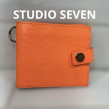 STUDIO SEVEN 지갑 [ NAOTO ] 오렌지 소가죽