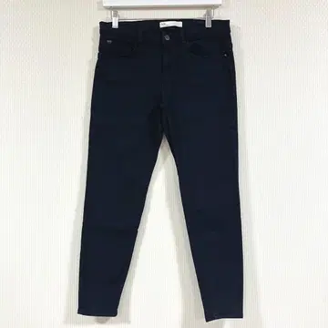 ZARA 팬츠 블랙 계열 롱 레그 슬림 레그 심플 코디에 [1153]