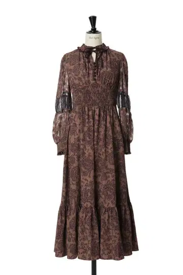 Herlipto Winter Floral Long-sleeve Dress