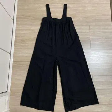 블랙 와이드 레그 살로펫