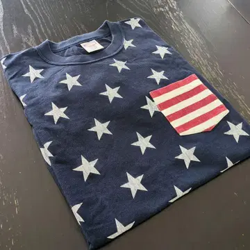 남성용 티셔츠 챔피온 Champion 네이비 별 패턴