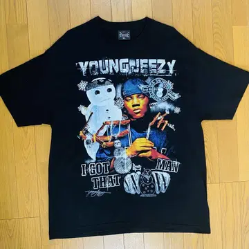 Young Jeezy x D Bruze 셔츠 XL 블랙 랩 Tee