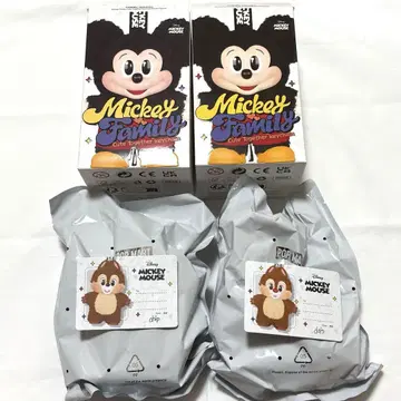 POPMART 미키 패밀리 봉제 인형 펜던트 칩 데일