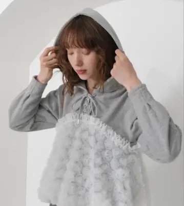 POPPY 튤 도킹 후디 (그레이) 아사기뇨