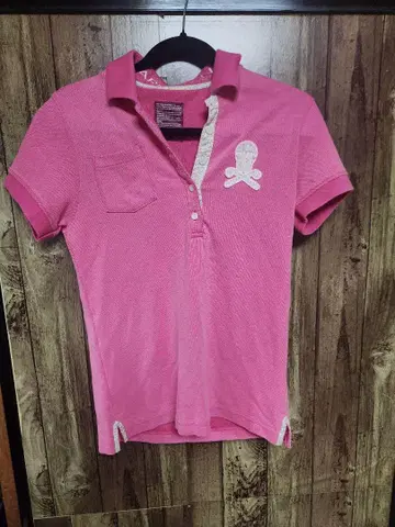 MARK&LONA 핑크 피케 셔츠