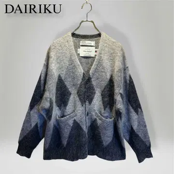 DAIRIKU / Argyle Mohair Knit Cardigan