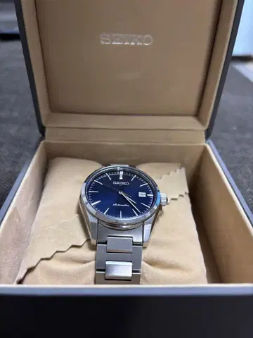 SEIKO sarx045 오토매틱 손목시계 네이비