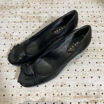 REGAL 블랙 펌프스 24.5cm 리갈 가죽 블랙 일본제 검정