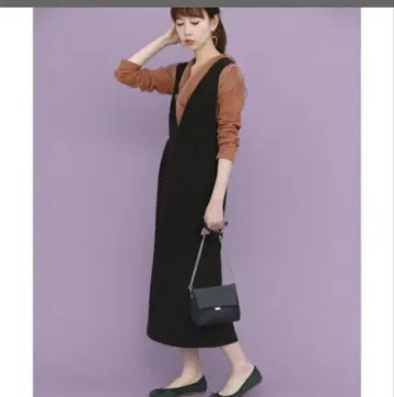 여성용 살로펫 (V넥, 스트라이프, 볼륨 슬리브)