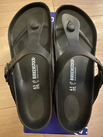 BIRKENSTOCK 블랙 플립플랍 41